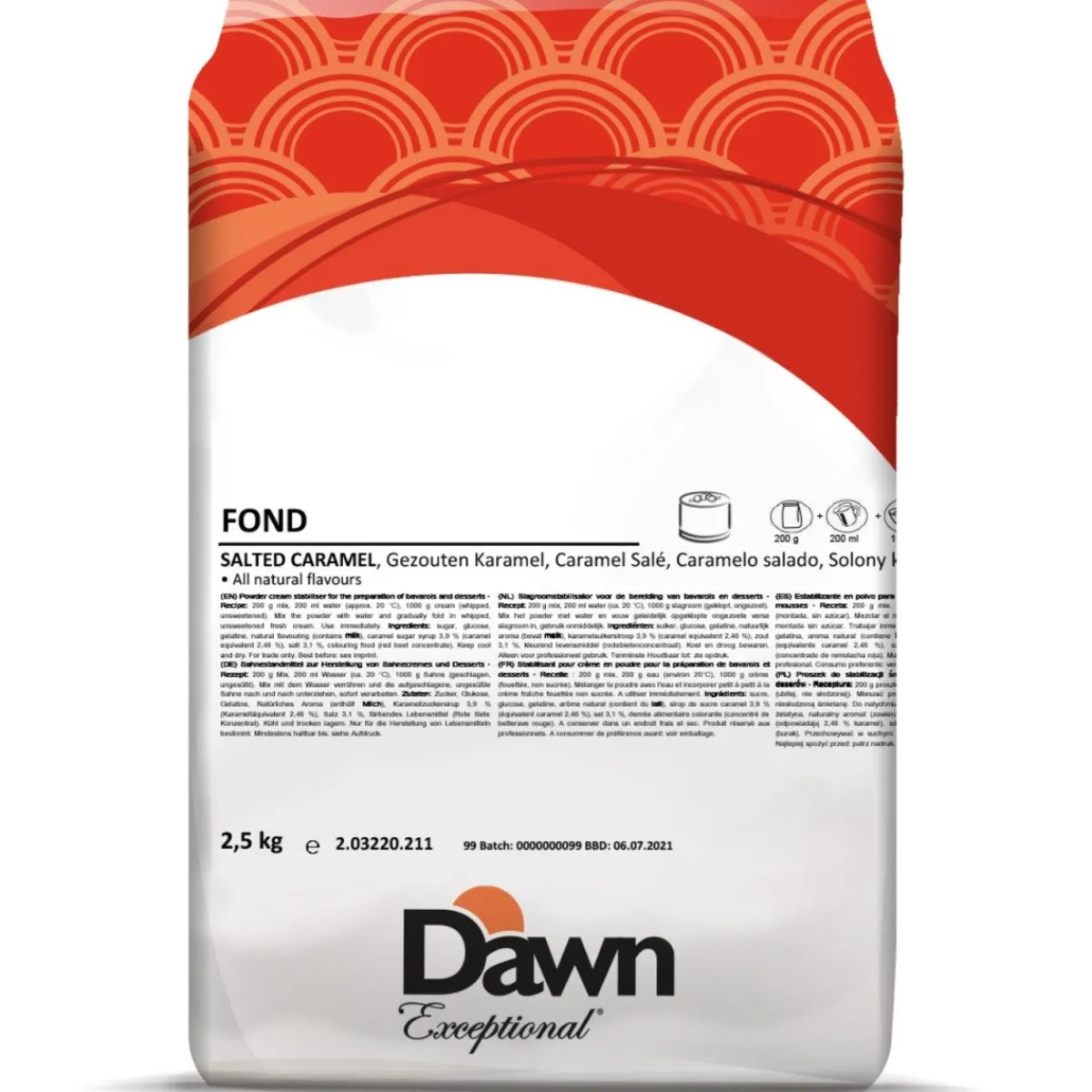 Dawn Fond Gezouten Caramel Bavarois 2,5kg Sale