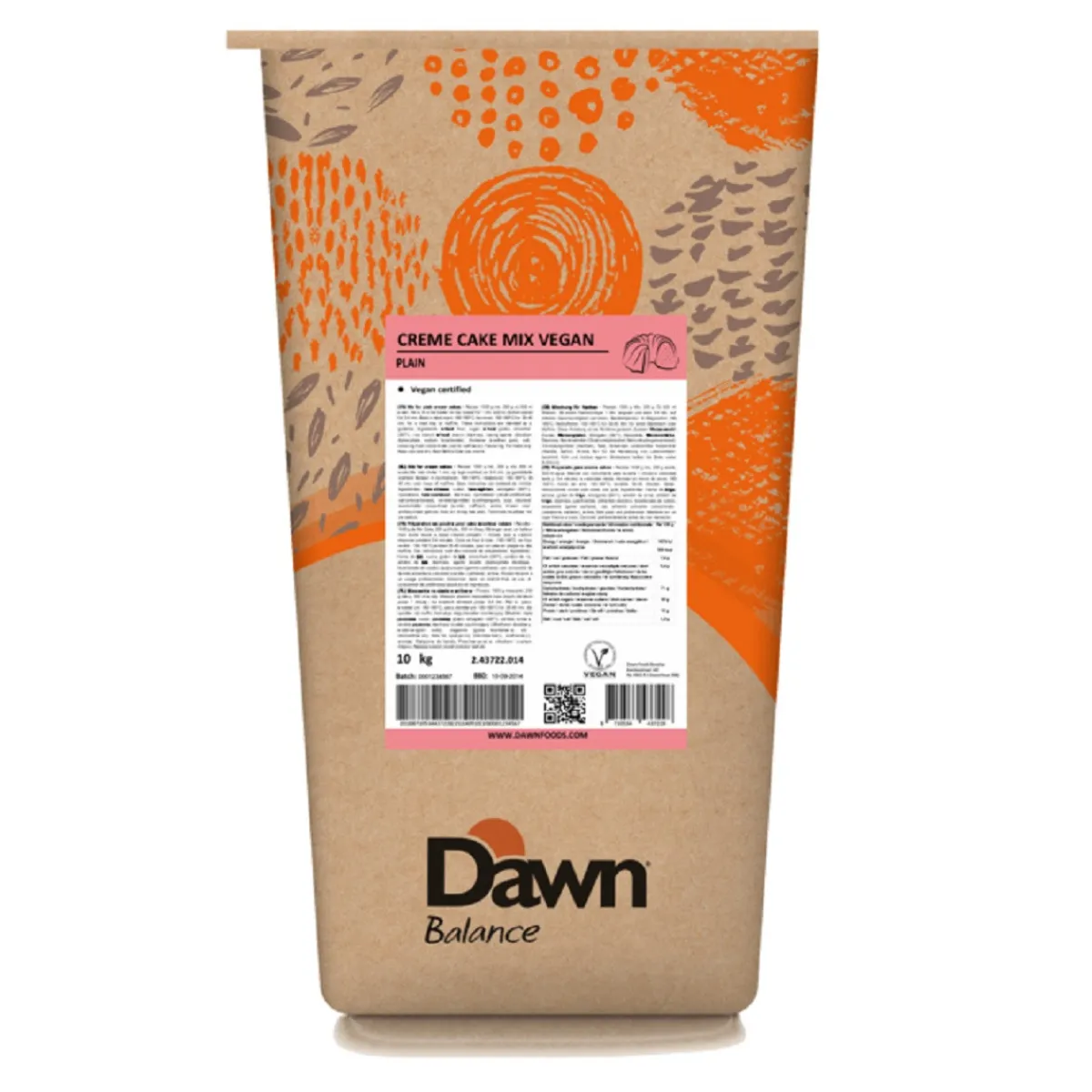 Dawn Vegan Crème Cakemix 10kg** Clearance