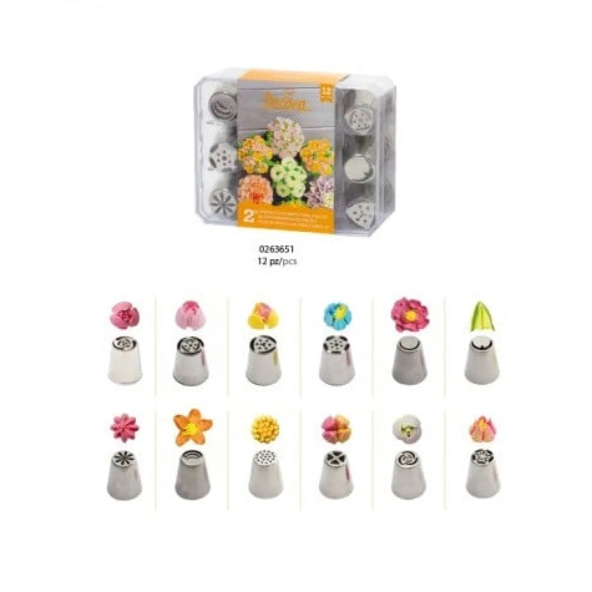 Decora Botercrème Spuitmondjes Set #2 12 stuks Sale
