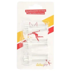 Dekofee Koekjesuitdrukker Mini Kroon 3stuks Sale