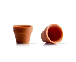 Dobla Chocoladedecoratie Bloempot Mini (24 stuks)