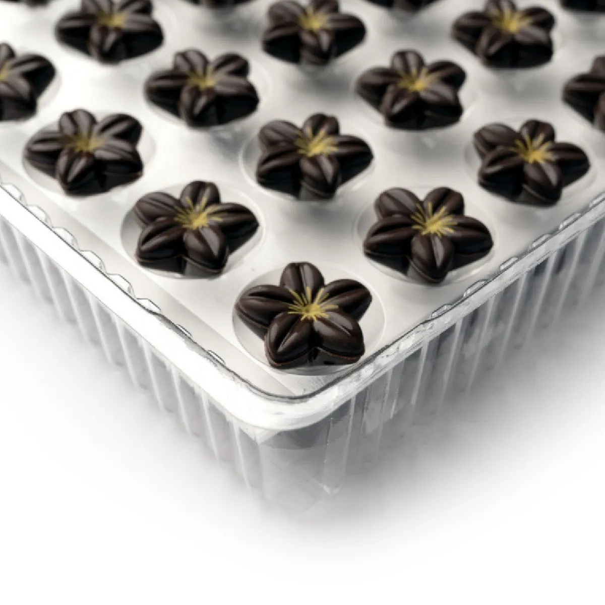 Dobla Chocoladedecoratie Bloem Puur (80 stuks) Best