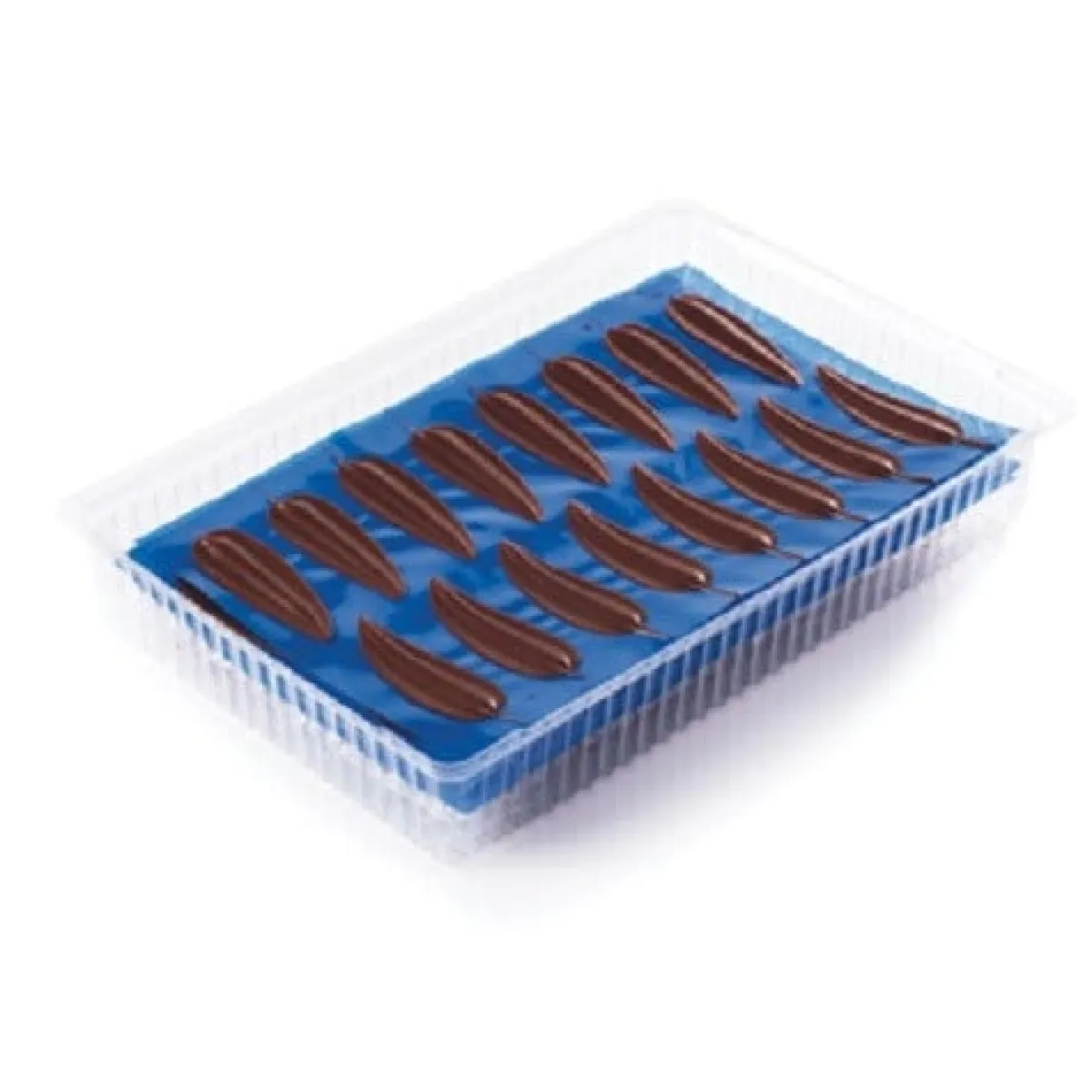 Dobla Chocoladedecoratie Blaadjes Wit, Melk en Puur 160st.