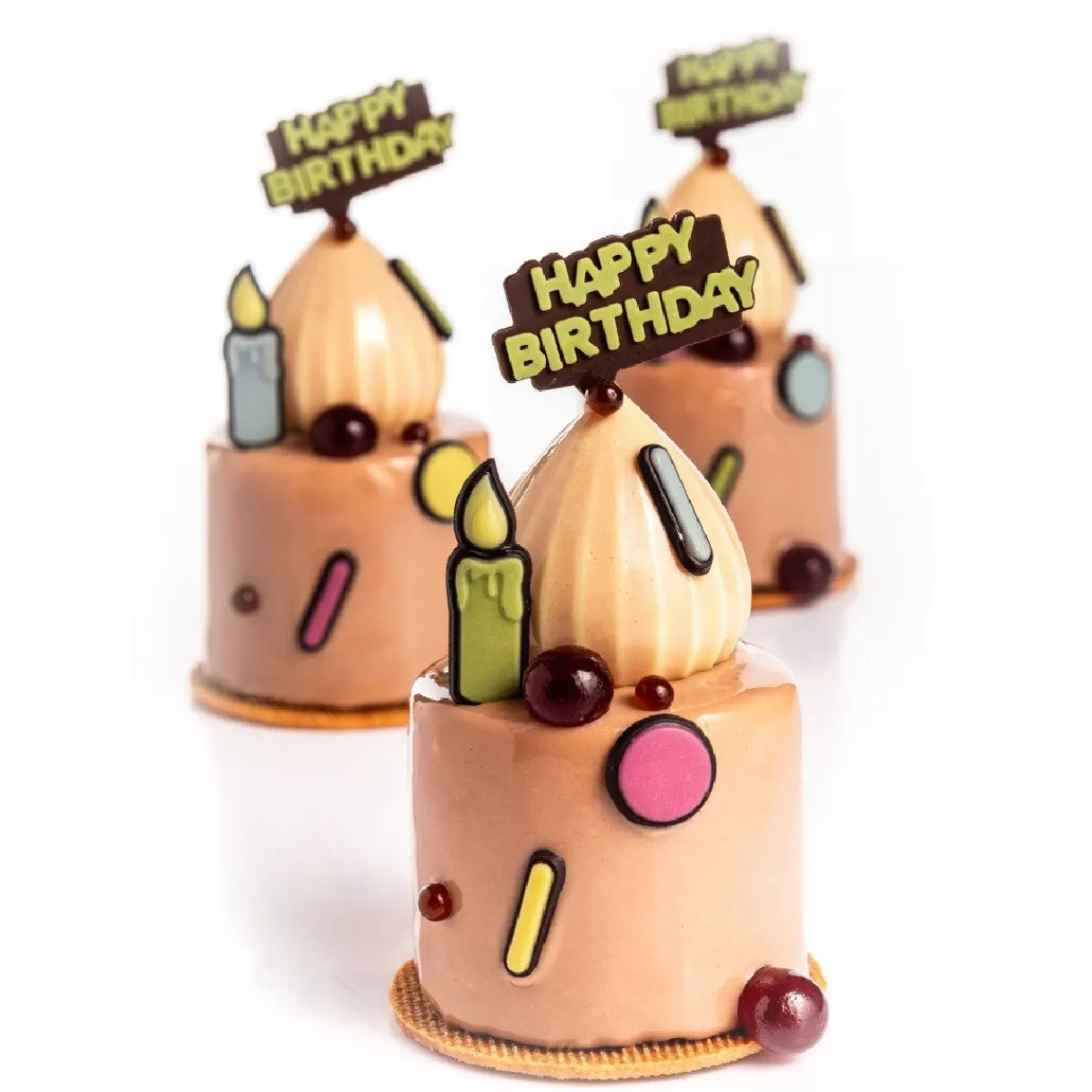 Dobla Chocoladedecoratie Happy Birthday (150 stuks) Best