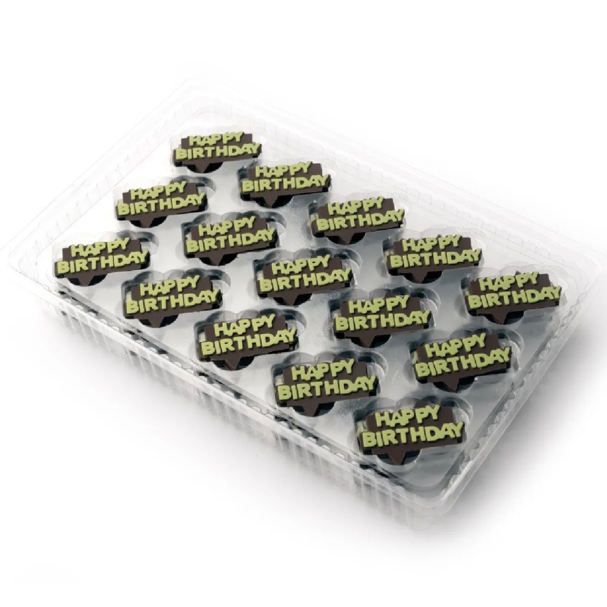 Dobla Chocoladedecoratie Happy Birthday (150 stuks) Best
