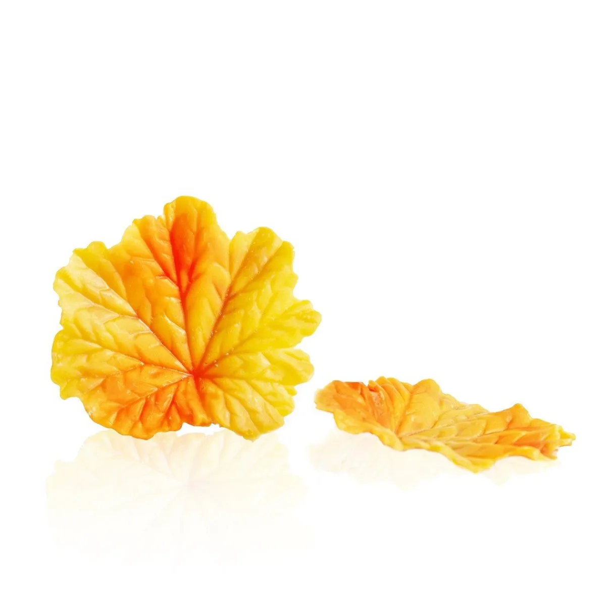 Dobla Chocoladedecoratie Herfstblad Geel (24 stuks)
