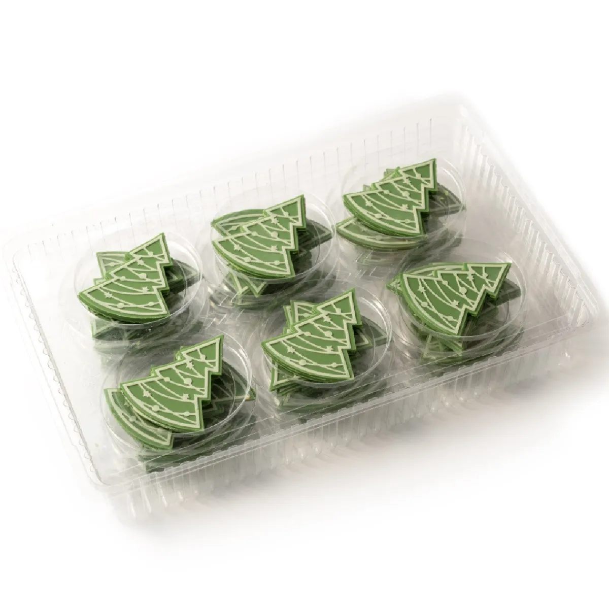 Dobla Chocoladedecoratie Kerstboom Groen (72 stuks) Discount