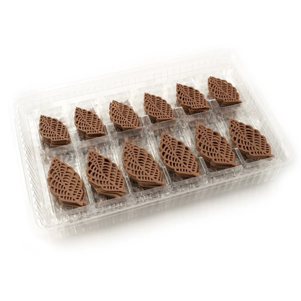 Dobla Chocoladedecoratie Lace Blaadjes Assortiment (144st) New