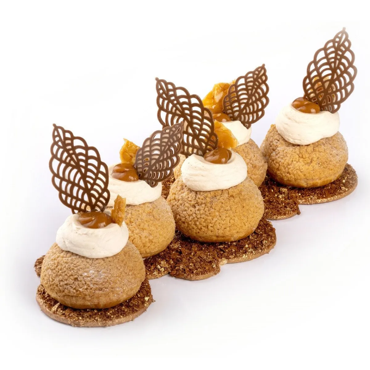 Dobla Chocoladedecoratie Lace Blaadjes Assortiment (144st) New