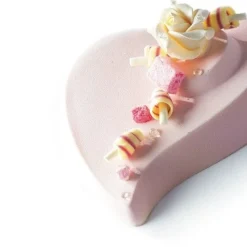 Dobla Chocoladedecoratie Rozen Wit/Lila (180 stuks) Clearance