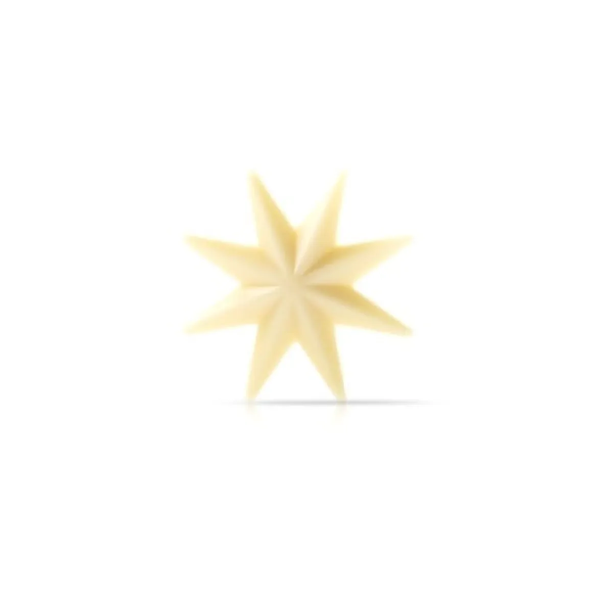 Dobla Chocoladedecoratie Witte Ster 3D (36 stuks) New