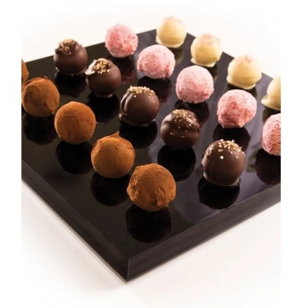 Dobla Truffelkogel Pure Chocolade 25 mm (504 stuks) Clearance