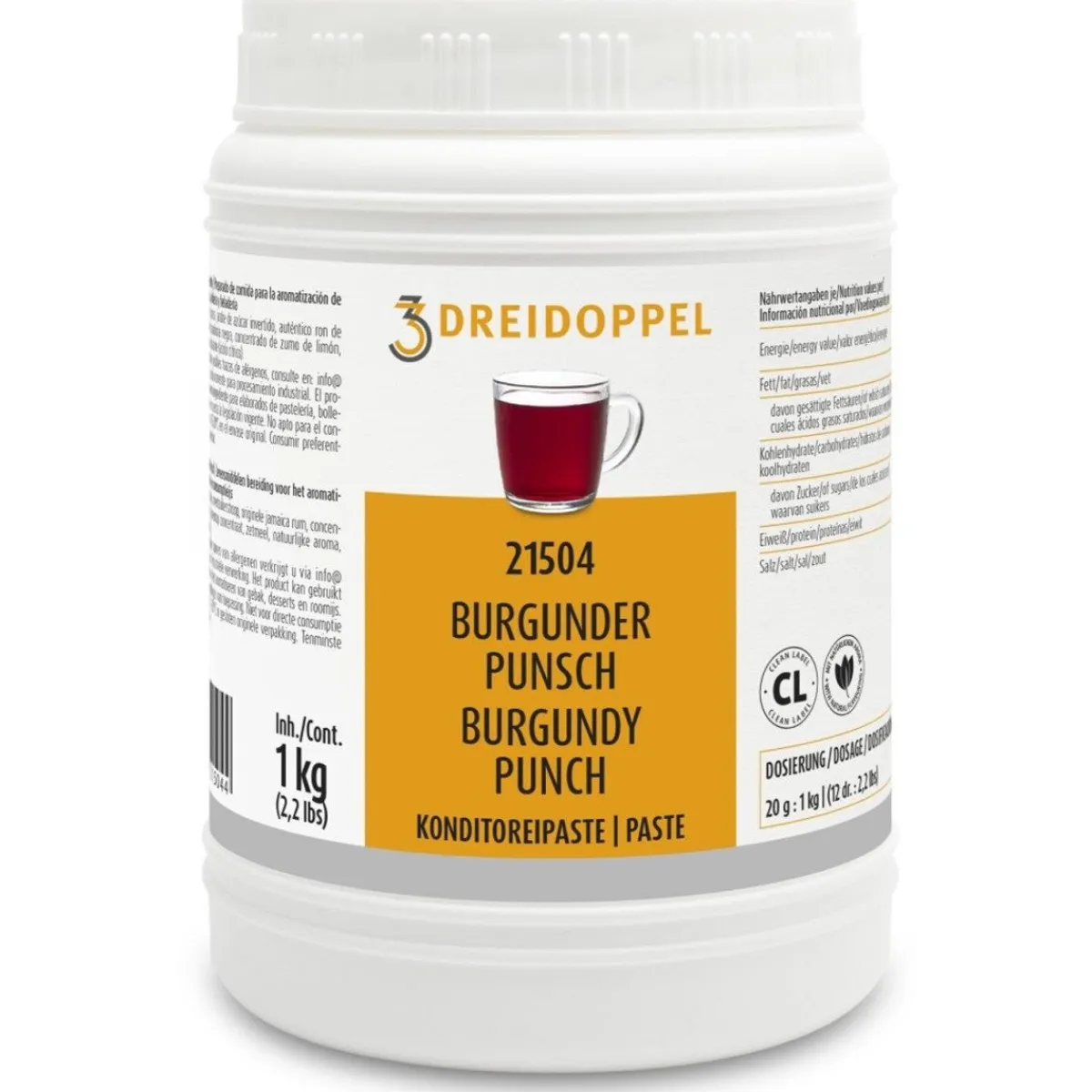Dreidoppel Compound Burgunder Punch 1kg** Discount