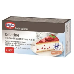 Dr Oetker Professional Dr.Oetker Prof. Runder Bladgelatine Halal 1kg
