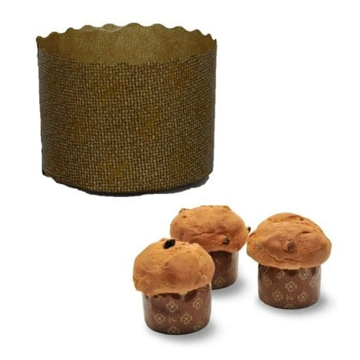 Overig Ecopack Panettoncino Ø7x4,5cm 125 stuks Discount