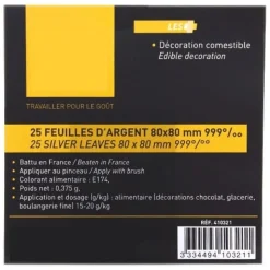 Overig Eetbaar Bladzilver 25 sheets Discount