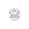 Etiket 'Prettige Feestdagen' 500 stuks Clearance