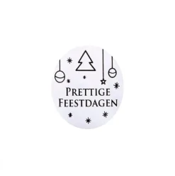 Etiket 'Prettige Feestdagen' 500 stuks Clearance