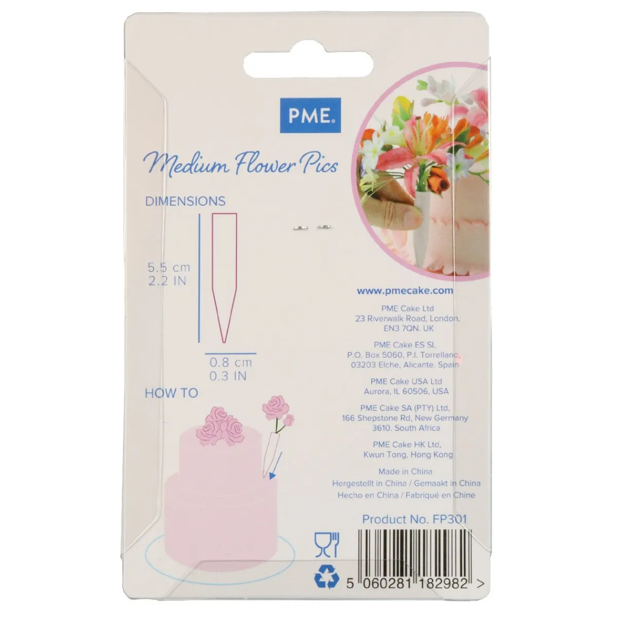 PME Flower Pics Medium 12 stuks Hot