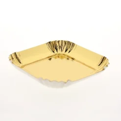 Overig Gebaksschoteltje Vierkant Ribbel Goud 6,5x6,5cm 100st. Hot