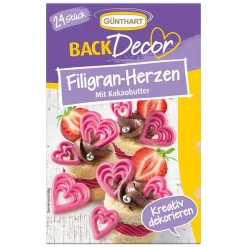 Günthart Chocoladedecoratie Hartjes Roze 24st. Online