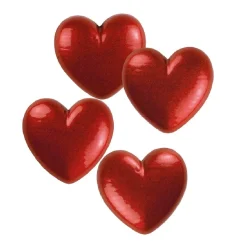 Günthart Chocoladedecoratie Hartjes Rood Klein 264st.
