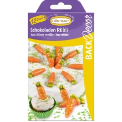 Günthart Chocoladedecoratie Wortels 12st. Outlet