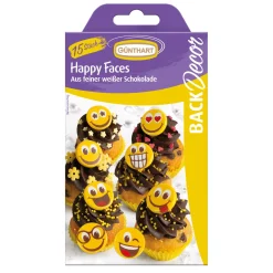 Günthart Chocoladedecoratie Smileys 15st. Outlet
