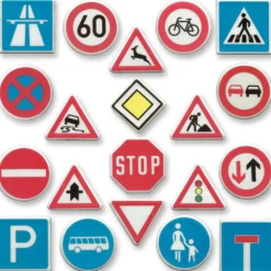 Günthart Fondantschildjes Verkeersborden 100st. New