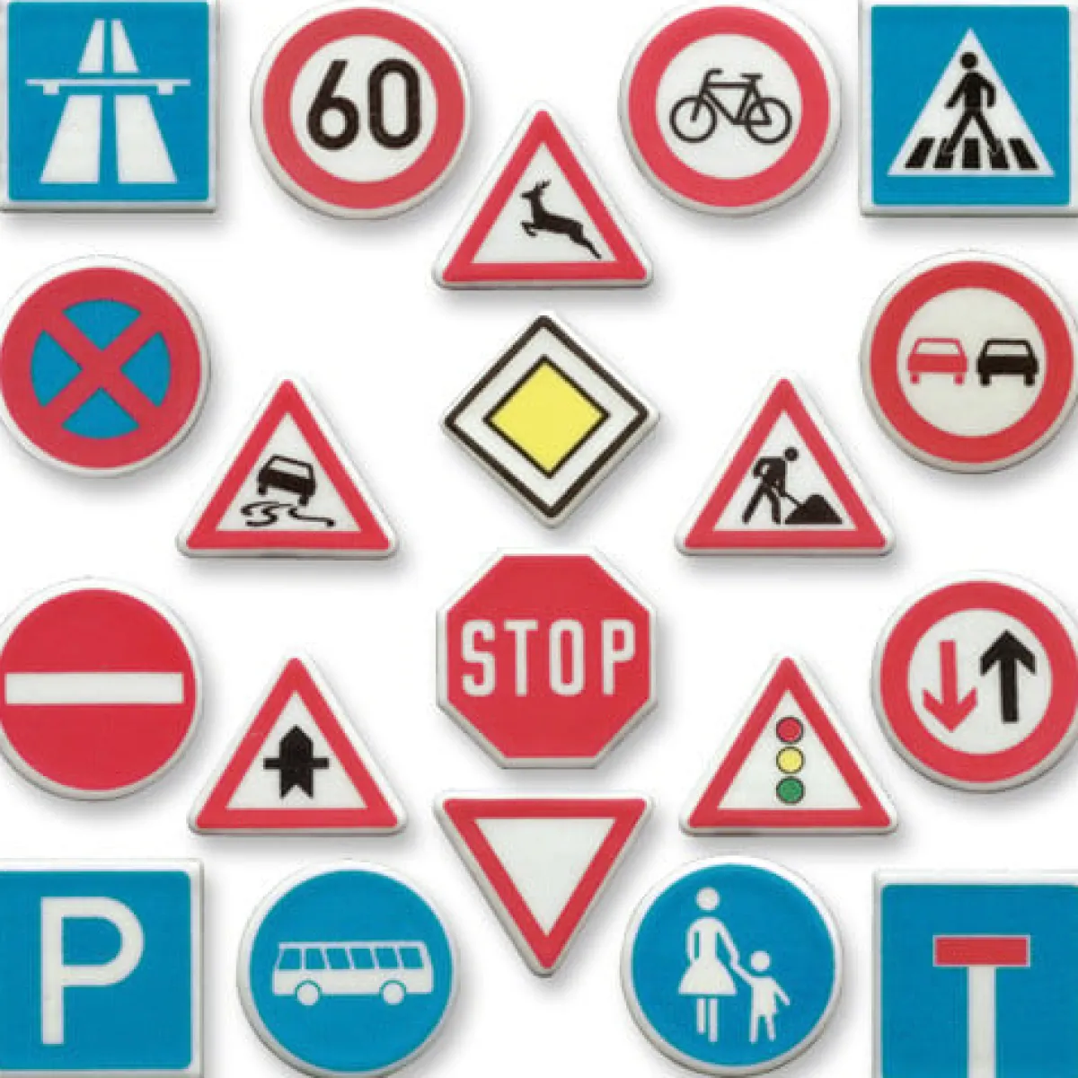 Günthart Fondantschildjes Verkeersborden 100st. New
