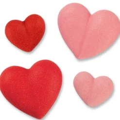 Günthart Suikerdecoratie Hartjes Rood/Roze 288st.
