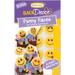 Günthart Suikerdecoratie Smiley 15st. Sale