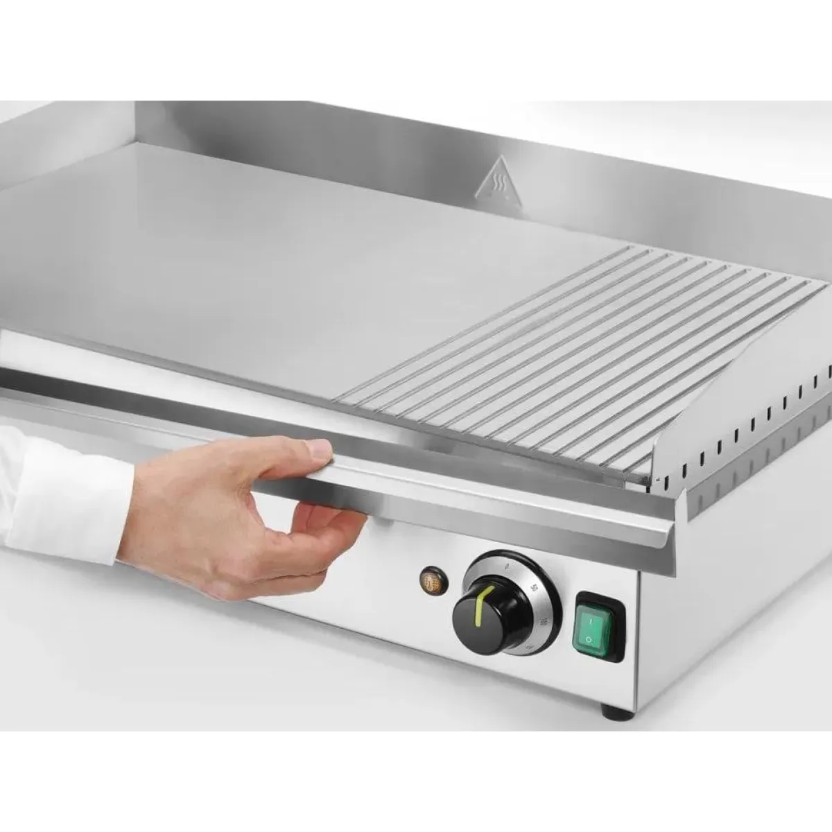Hendi Bakplaat 1/3 geribbeld 220V/3500W Online