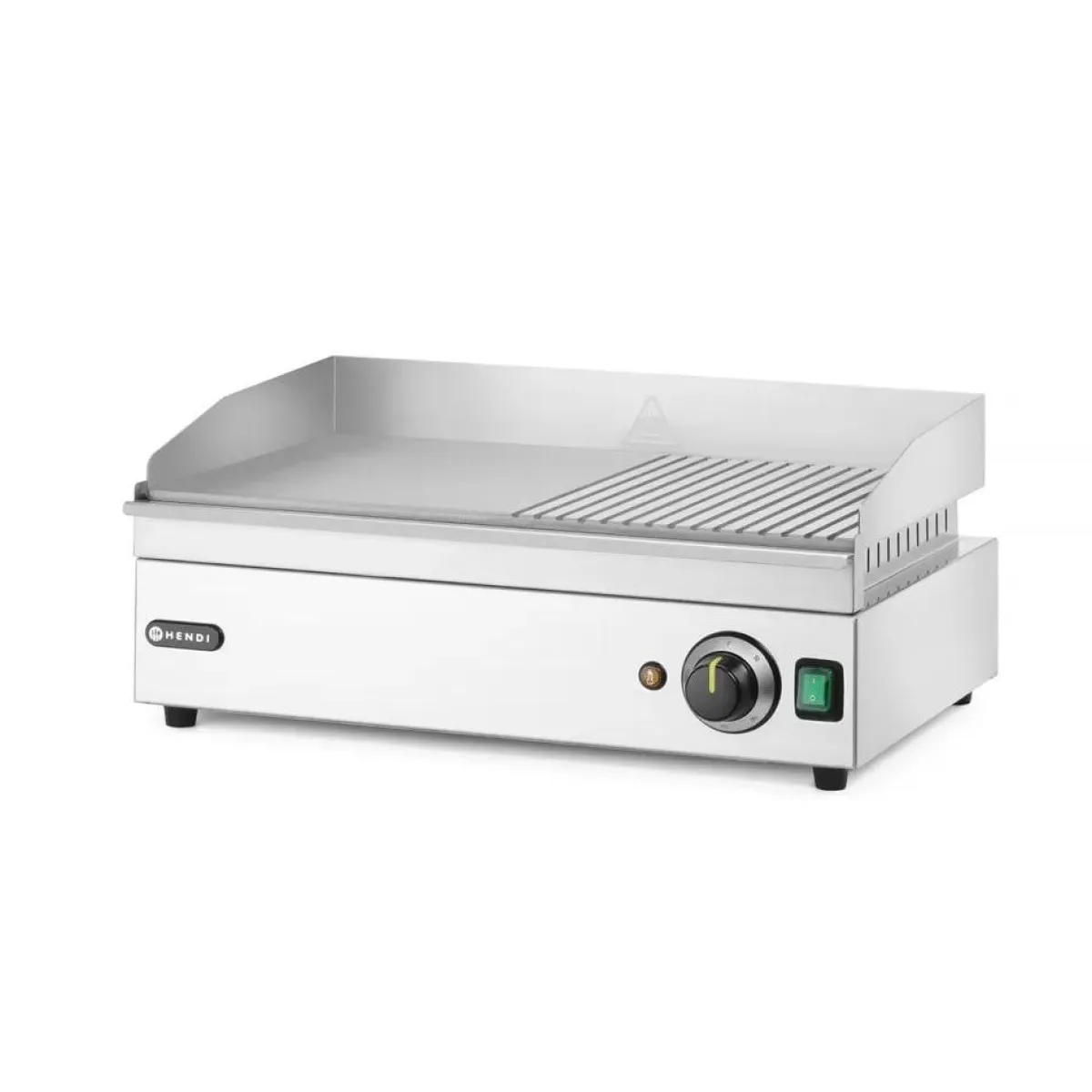 Hendi Bakplaat half geribbeld 220V/2400W Clearance
