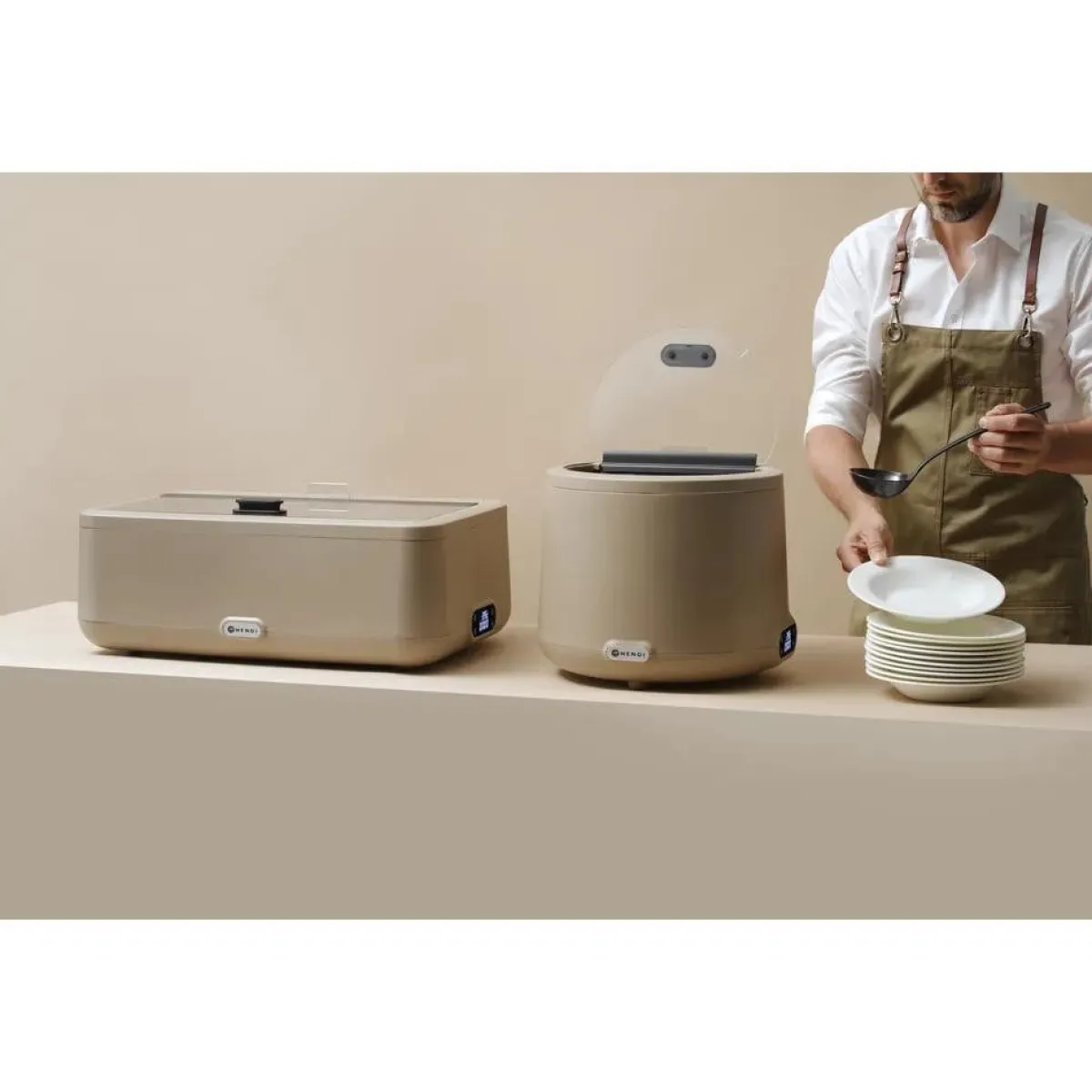 Hendi Chafing dish UNIQ Beige Hot