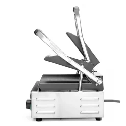 Hendi Contactgrill - dubbele versie Geheel geribd Hot