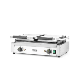 Hendi Contactgrill - dubbele versie half geribd Outlet