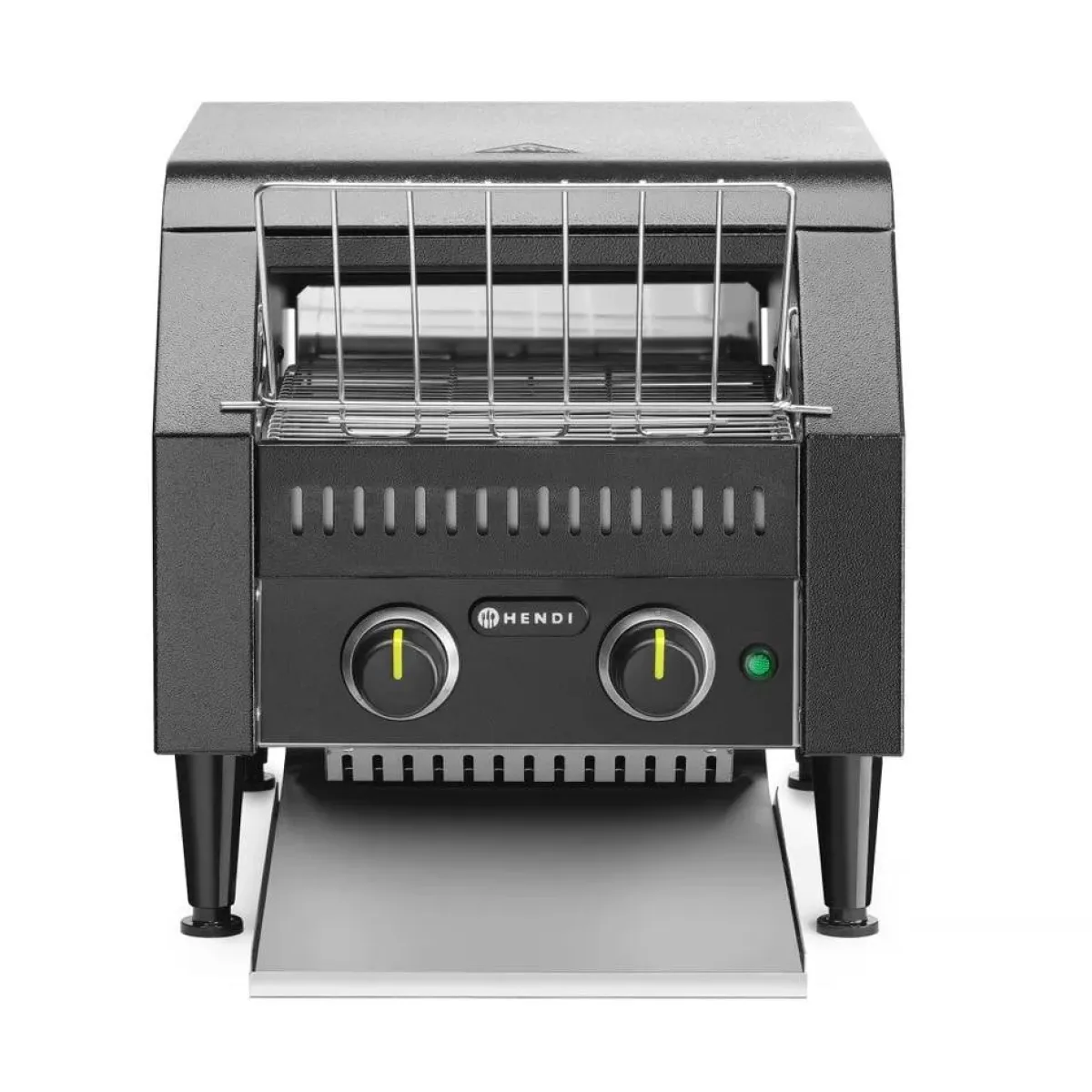 Hendi Doorloop broodrooster Zwart Hot