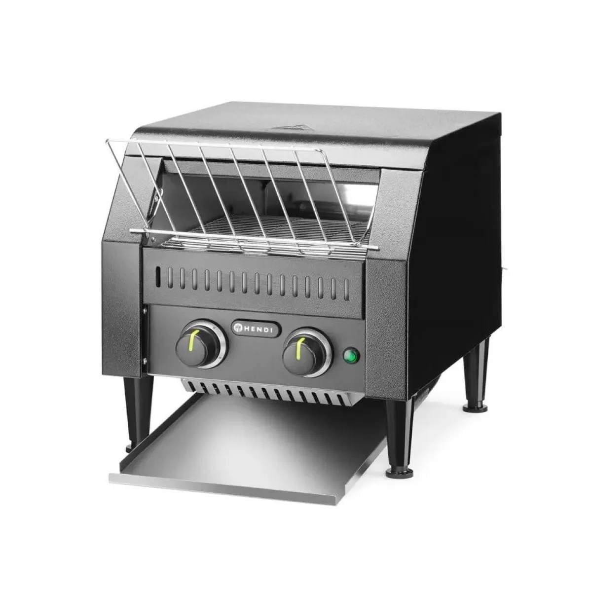 Hendi Doorloop broodrooster Zwart Hot