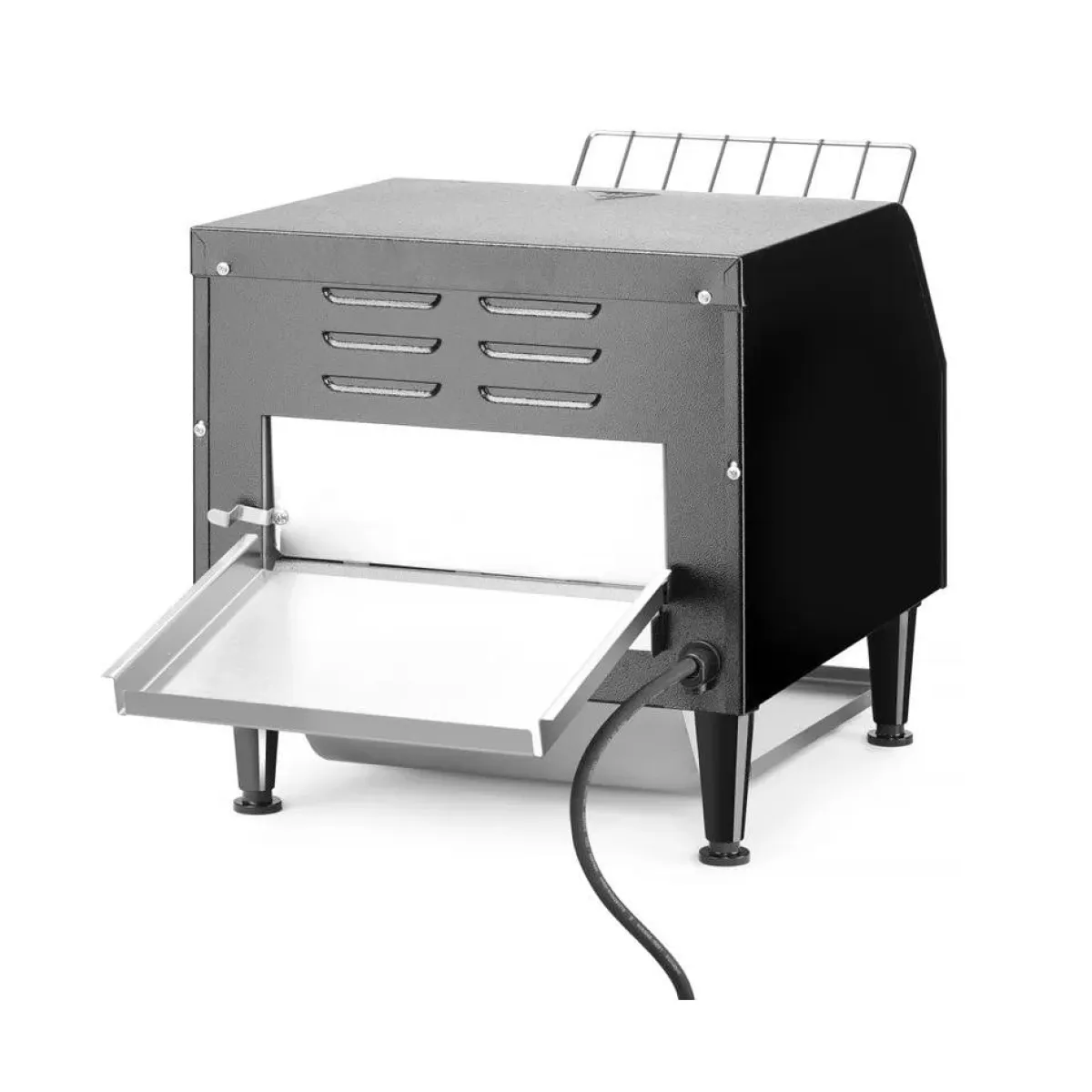 Hendi Doorloop broodrooster Zwart Hot