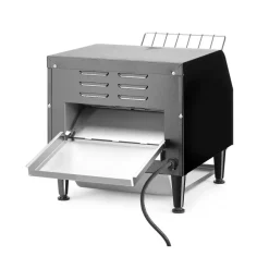 Hendi Doorloop broodrooster Zwart Hot
