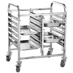 Hendi Dubbele regaalwagen - 12 x GN 1/1 810x610x(H)960mm Outlet
