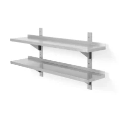 Hendi Dubbel verstelbare wandplank + 2 stalen beugels 120cm New