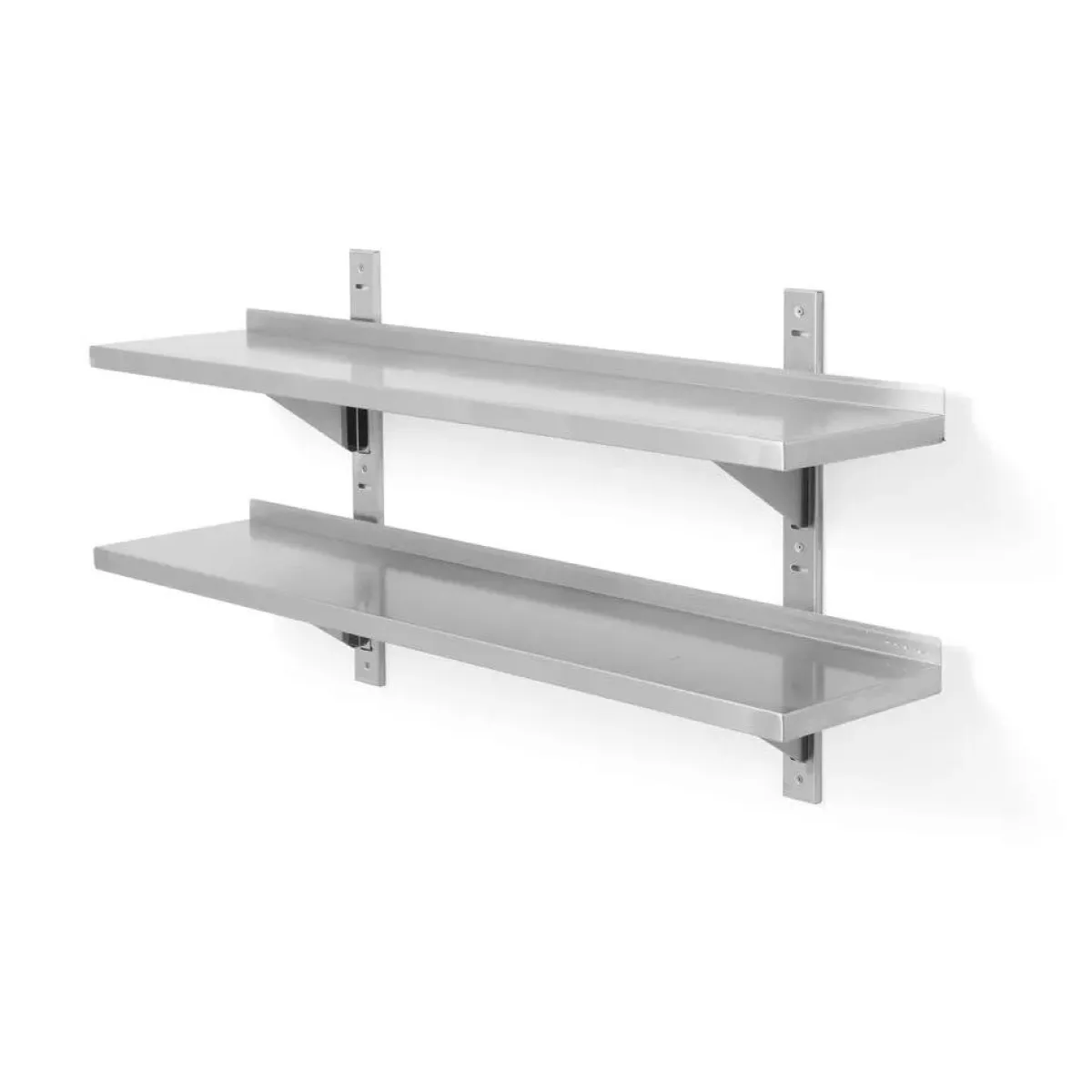 Hendi Dubbel verstelbare wandplank + 2 stalen beugels 120cm New