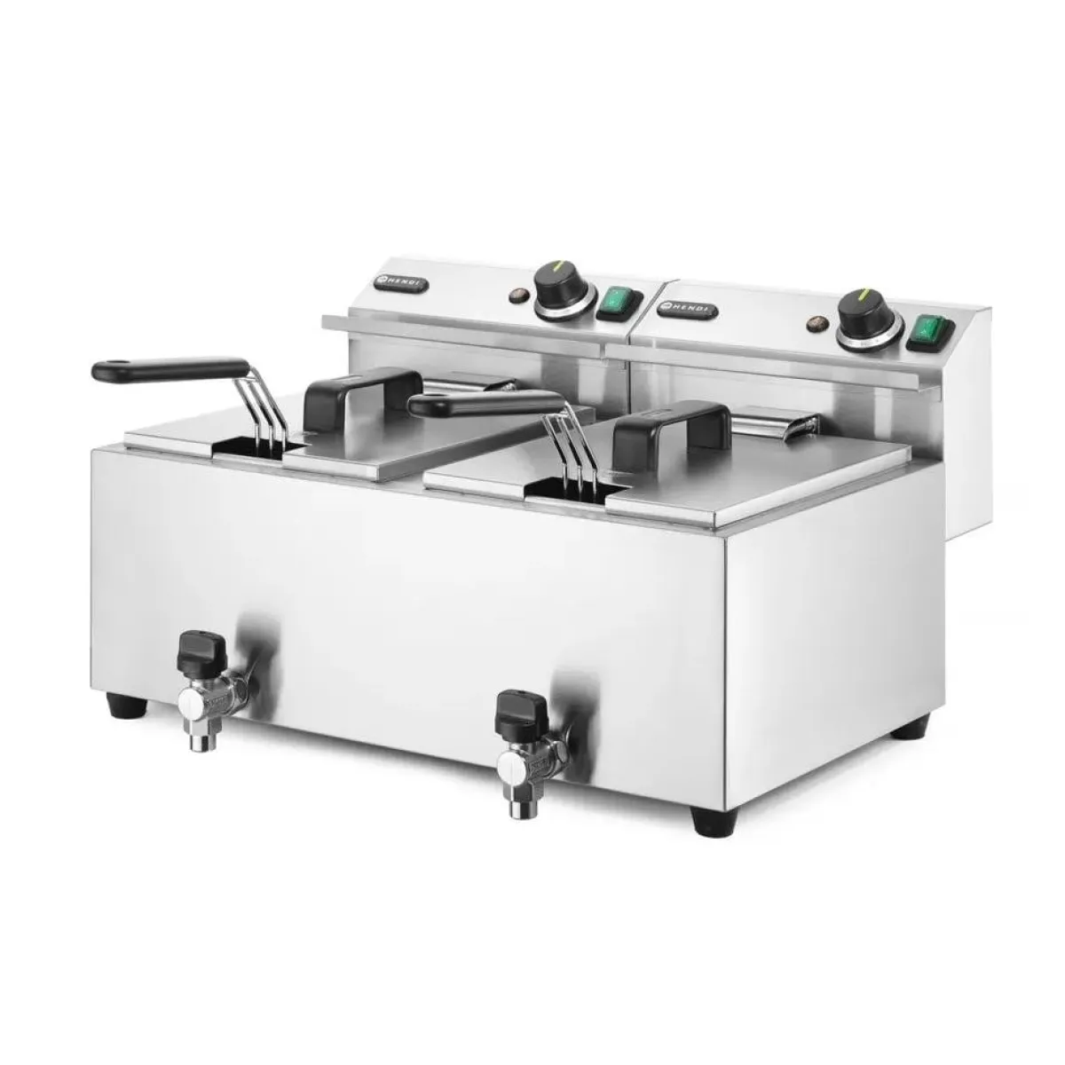 Hendi Friteuse met aftapkraan - 2 x 8L Online