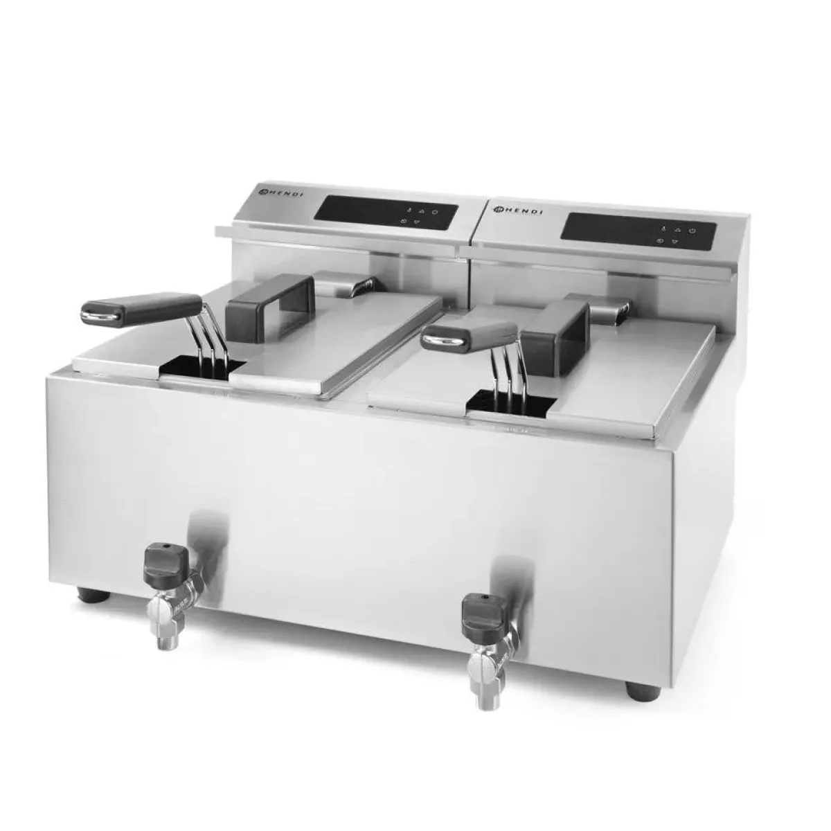 Hendi Friteuse met aftapkraan digitaal - 2 x 8L Sale