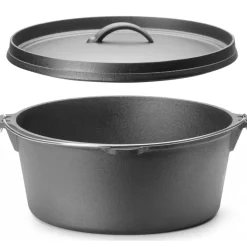 Hendi Gietijzeren Pan met Deksel Ø31cm (7,2L) Clearance