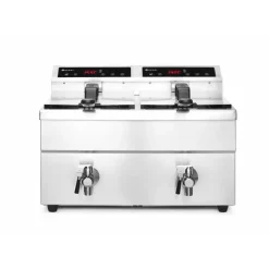 Hendi Inductie friteuse met aftapkraan - 2 x 8L New