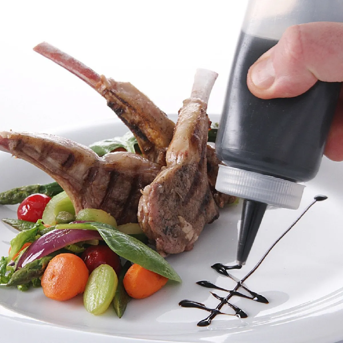 Hendi Knijpfles Transparant 35cl Hot