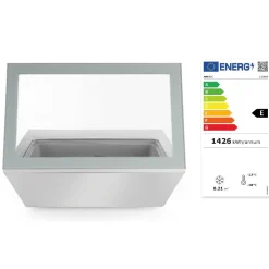 Hendi Opzet Vriesvitrine 77 Liter Outlet